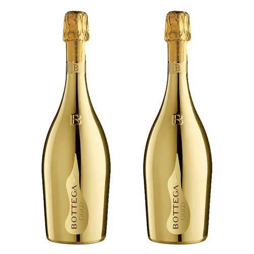 Bottega Gold Prosecco 75cl Duo Gift Set